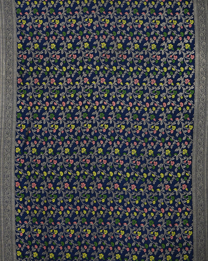 Navy Blue color Silk Saree - Shop Vastram