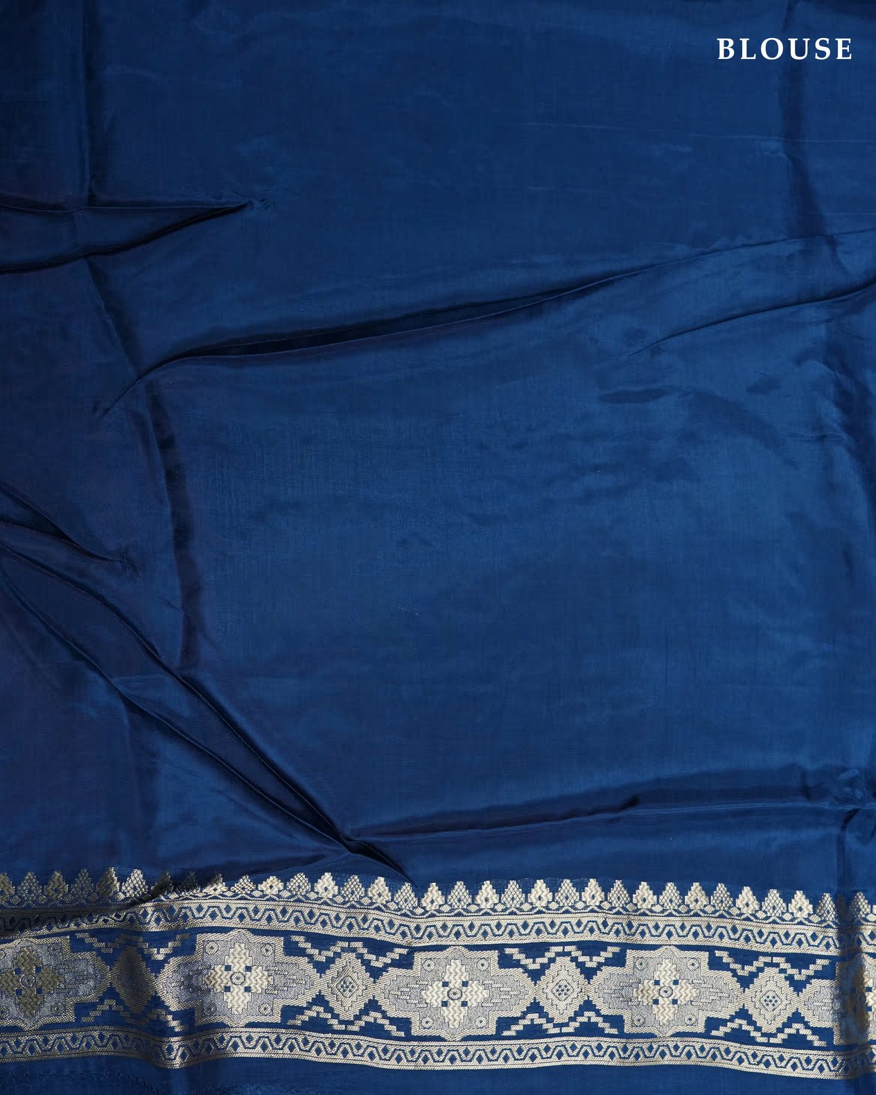 Navy Blue Color Silk Saree - Shop Vastram