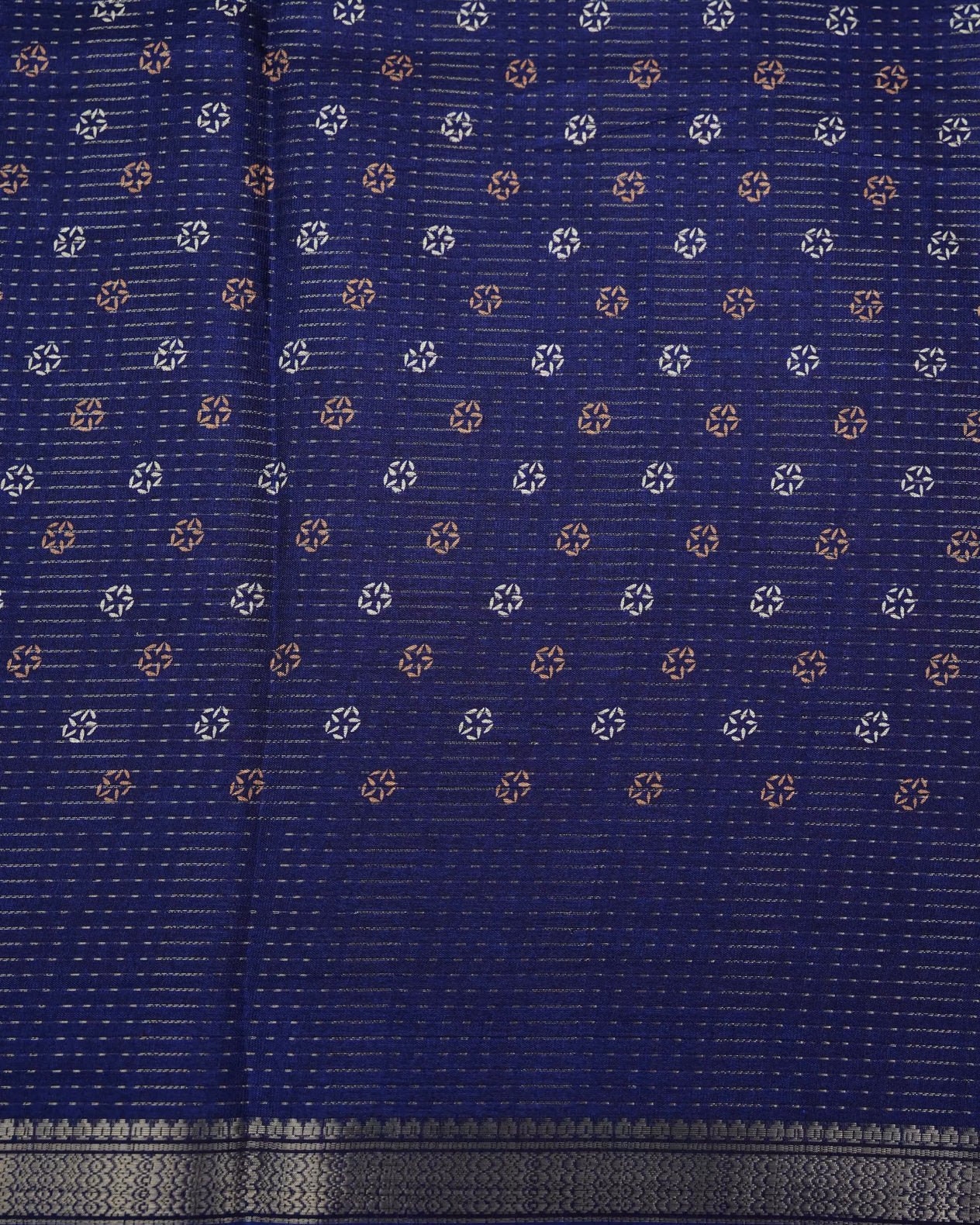 Navy Blue Color Silk Saree - Shop Vastram