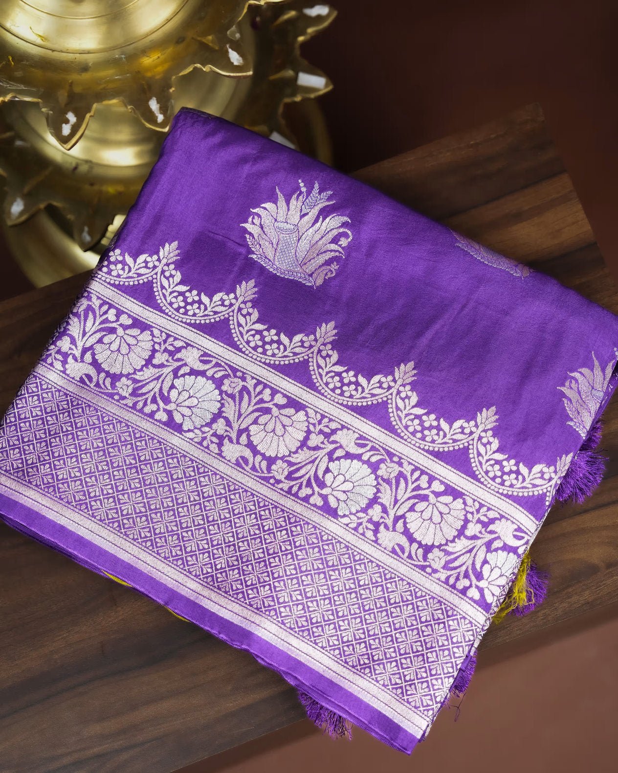 Navy Blue Color Silk Saree - Shop Vastram