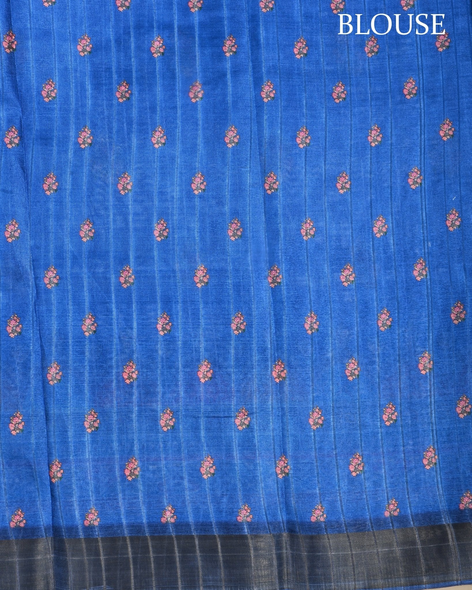 Navy Blue Color Silk Saree - Shop Vastram