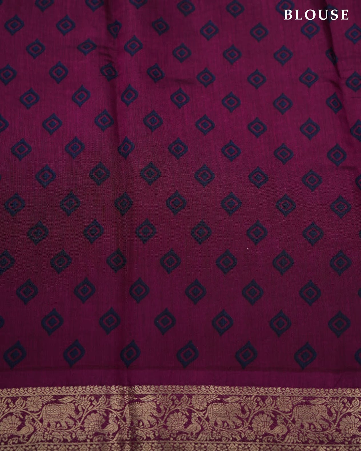 Navy Blue Color Silk Saree - Shop Vastram