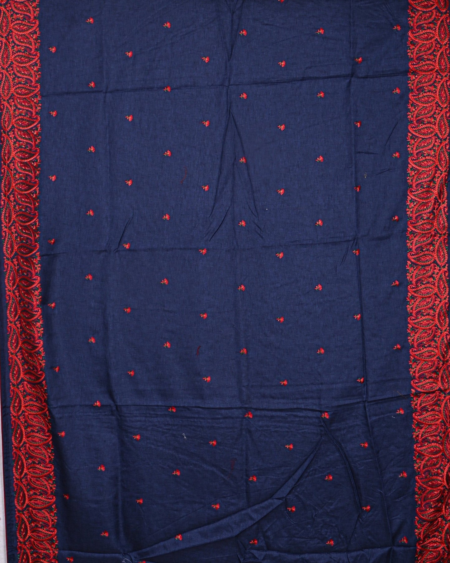 Navy Blue color Tusser Saree - Shop Vastram