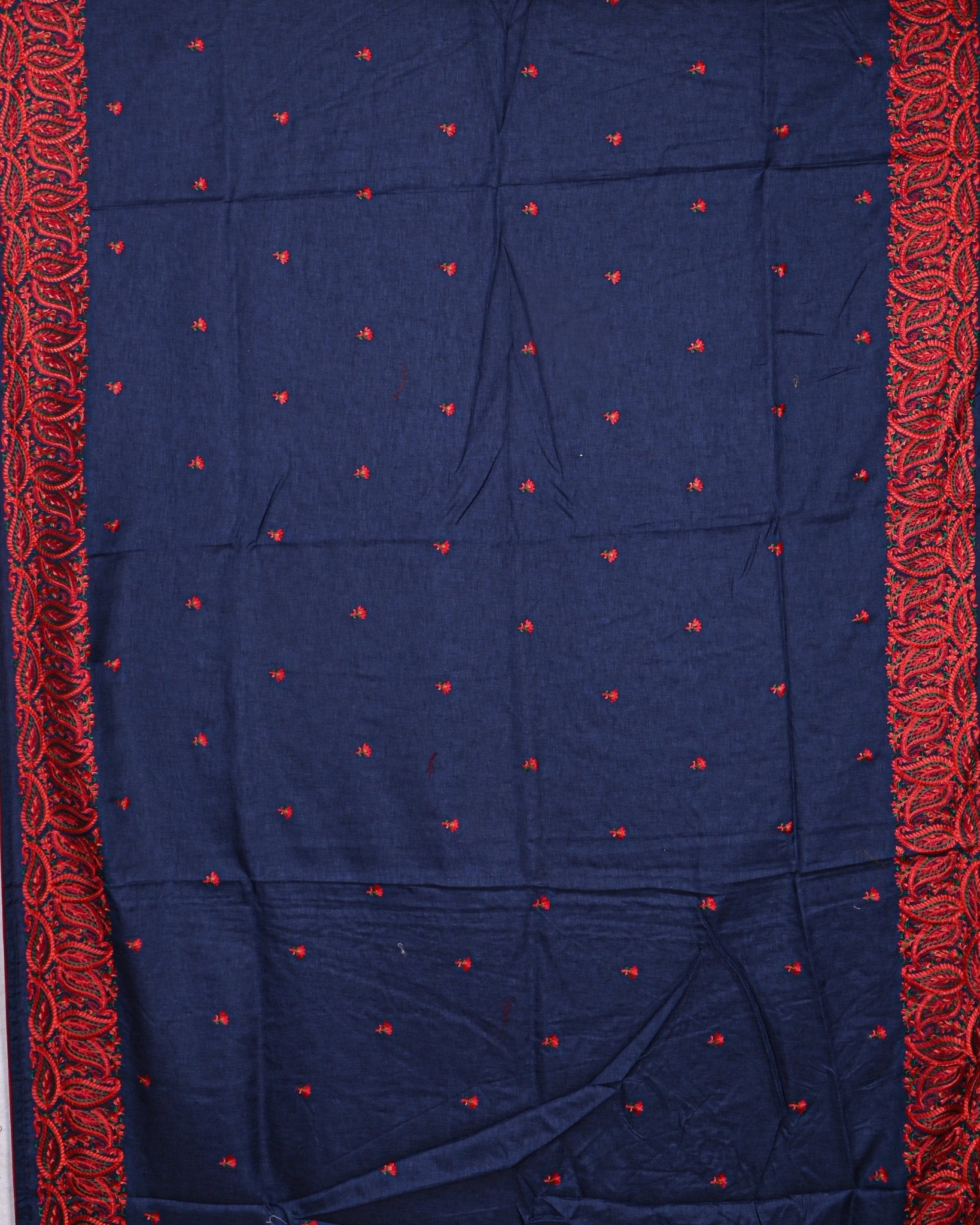 Navy Blue color Tusser Saree - Shop Vastram