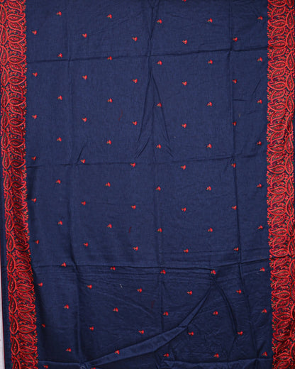 Navy Blue color Tusser Saree - Shop Vastram