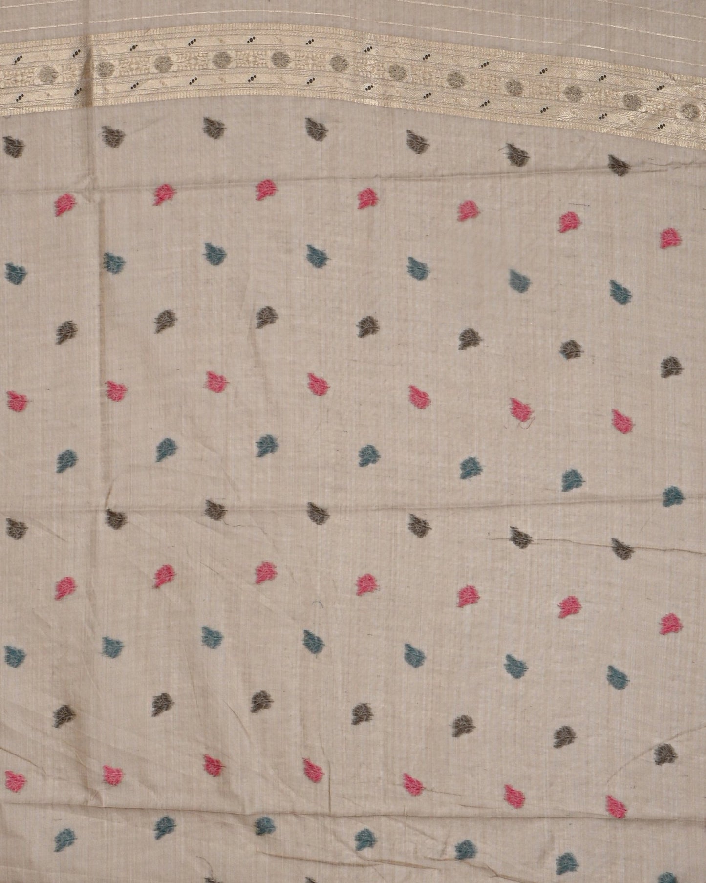 Off White color Chanderi Saree - Shop Vastram