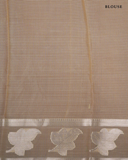 Off White Color Silk Kota Saree - Shop Vastram