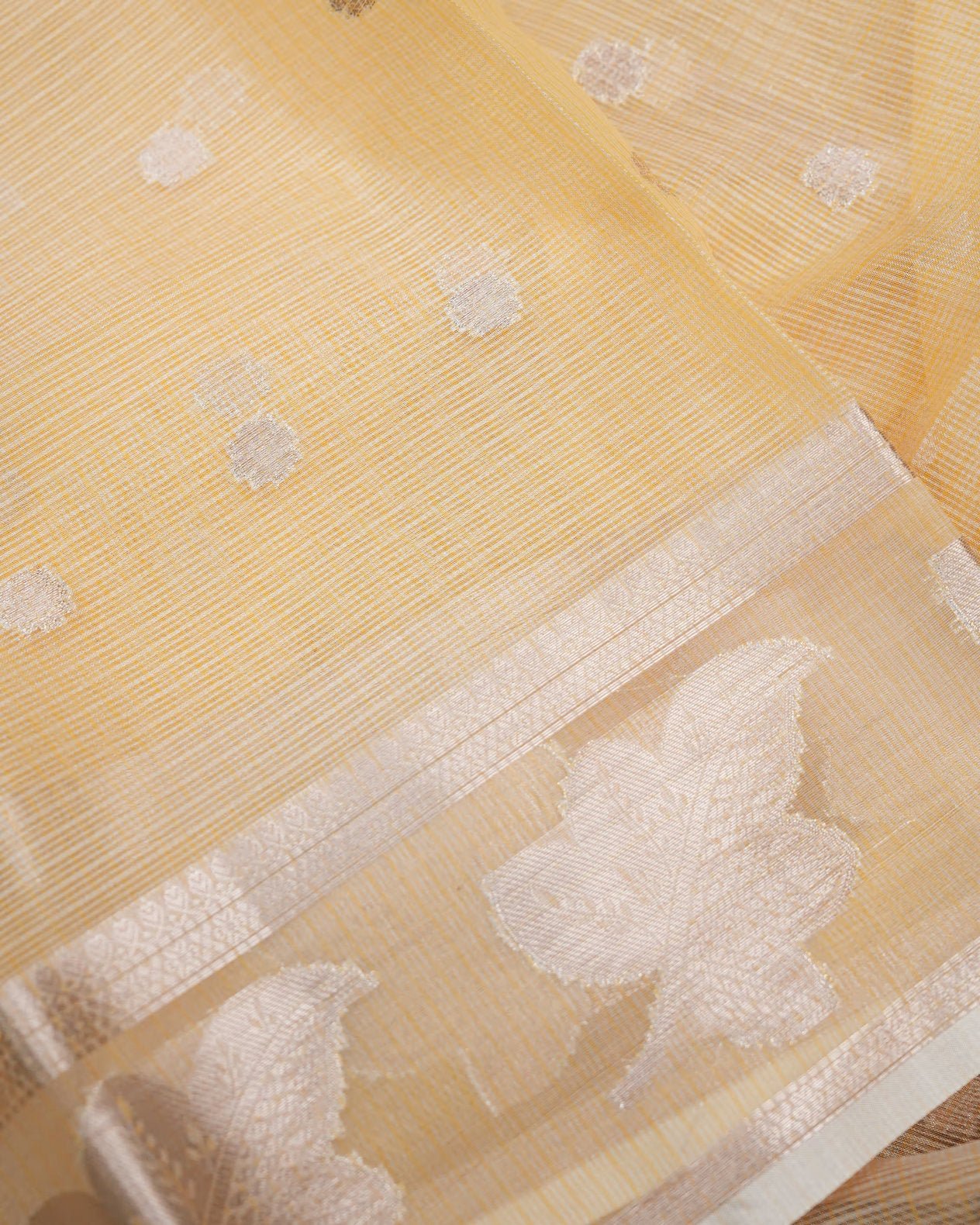 Off White Color Silk Kota Saree - Shop Vastram