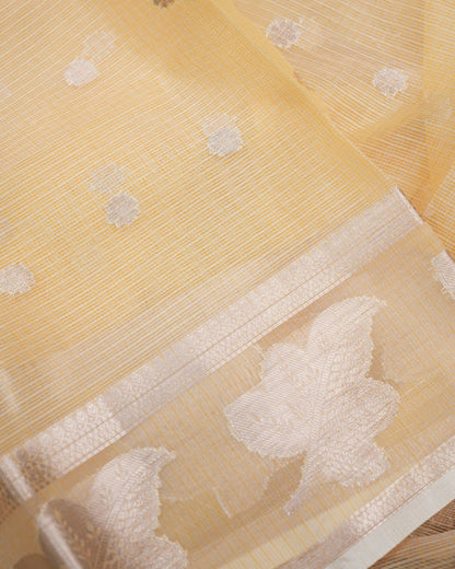 Off White Color Silk Kota Saree - Shop Vastram