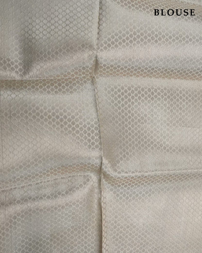 Off White Color Silk Saree - Shop Vastram