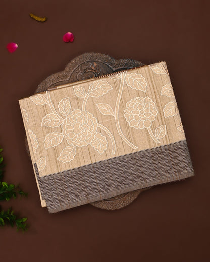 Off White color Silk Saree - Shop Vastram