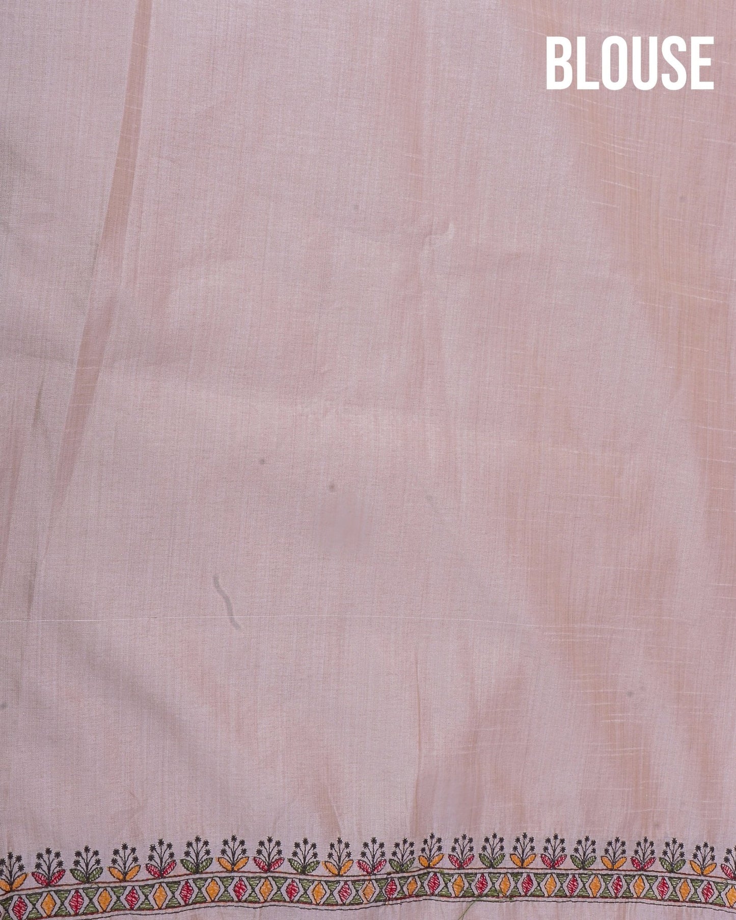 Off White Silk Embroidery Saree - Shop Vastram
