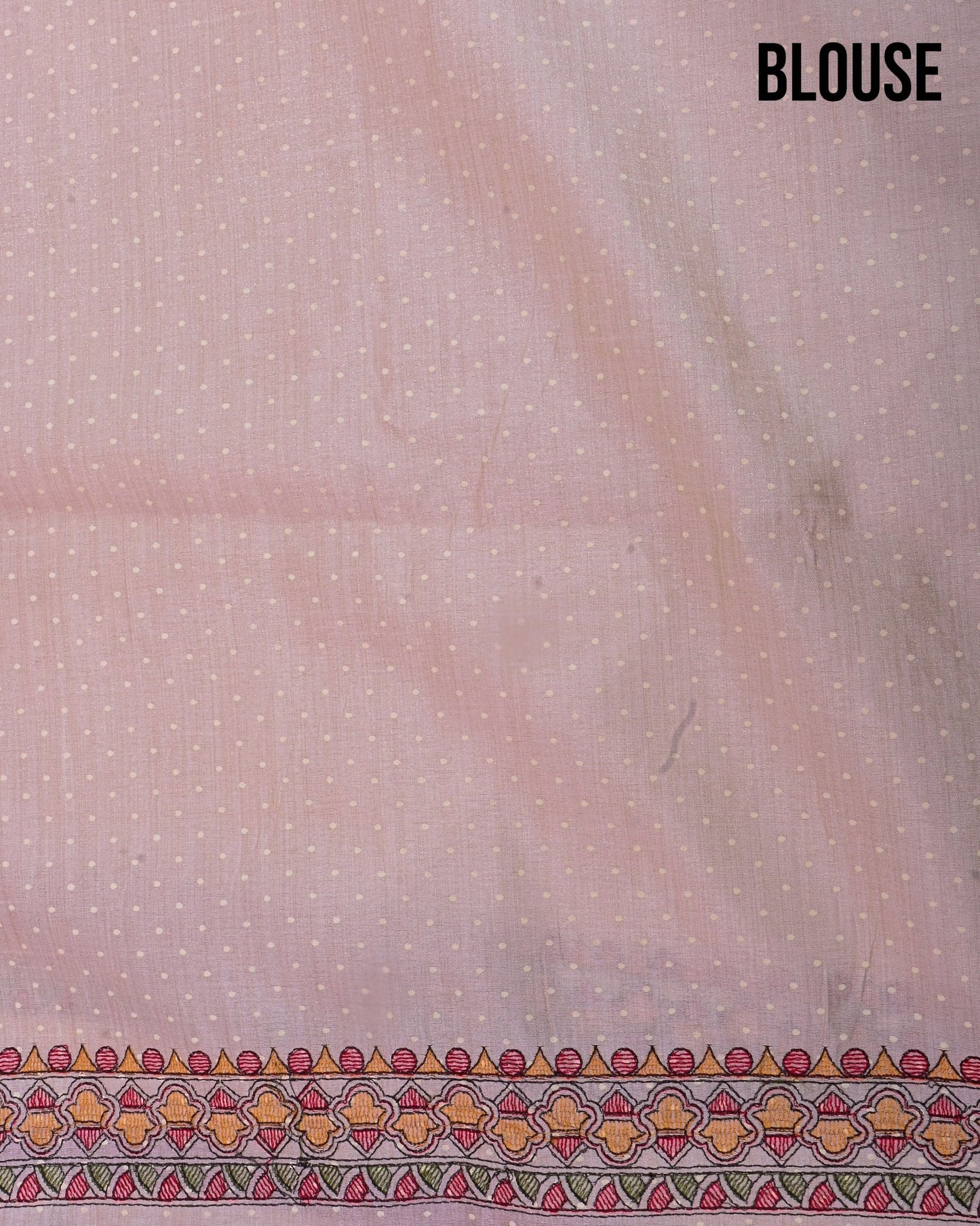 Off White Silk Embroidery Saree - Shop Vastram