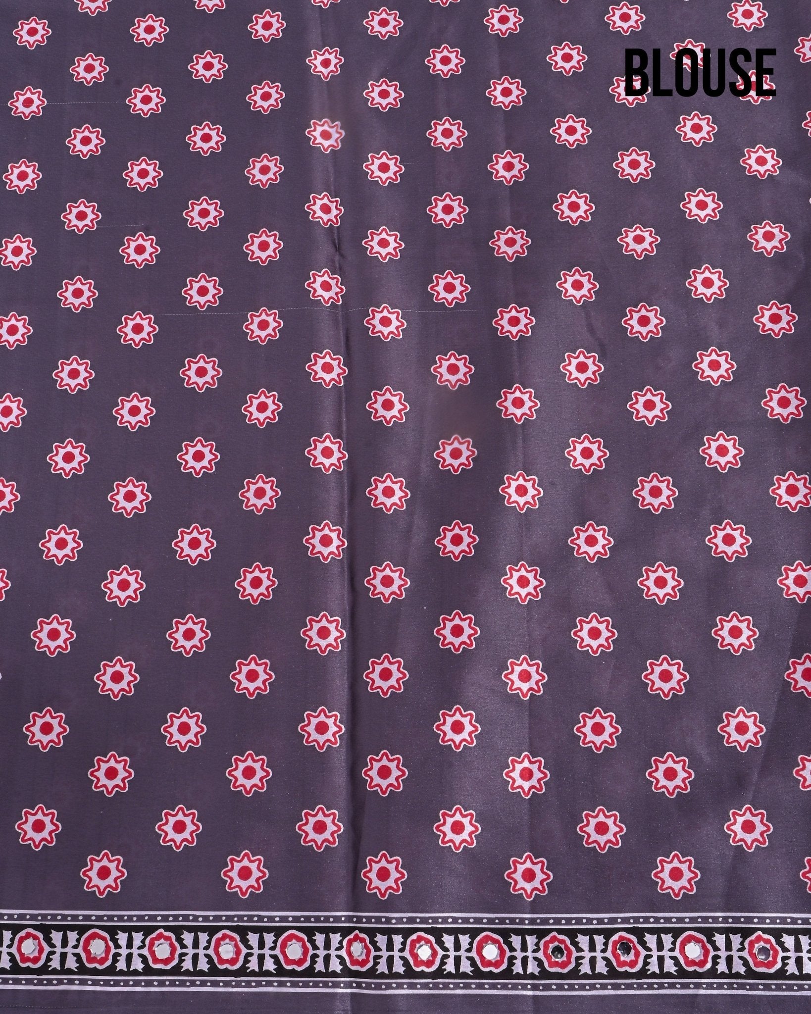Off White Silk Printed Saree - Shop Vastram