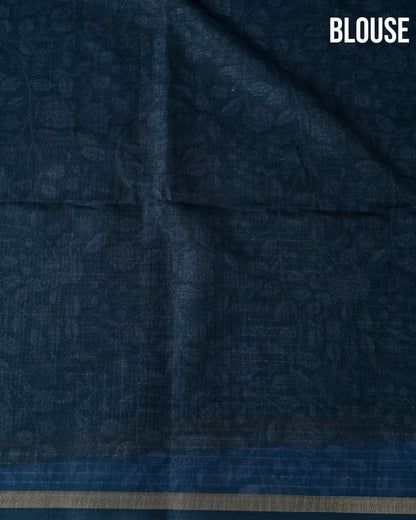 Off White Silk Printed Saree - Shop Vastram