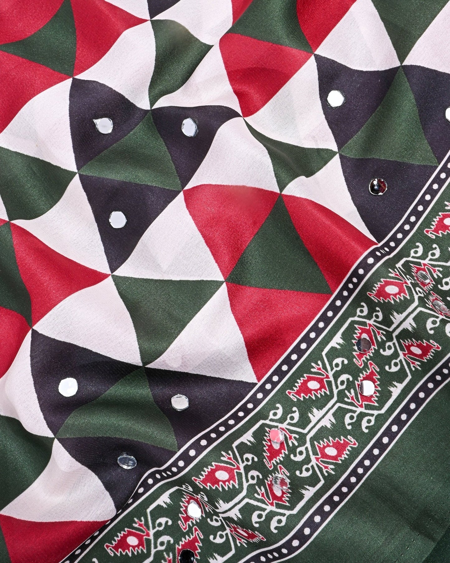 Off White Silk Printed Saree - Shop Vastram