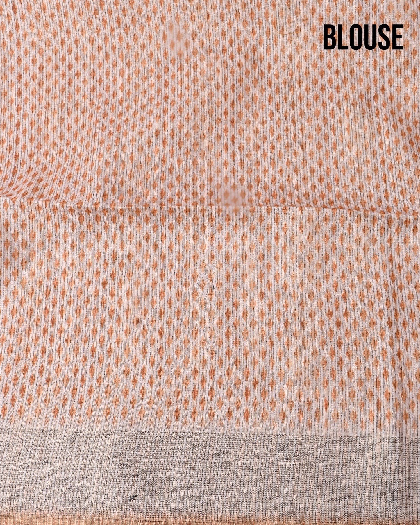 Off White Tusser printed Saree - Shop Vastram