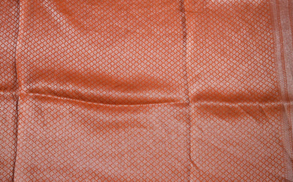 Orange Banarasi Tissue Saree - Shop Vastram