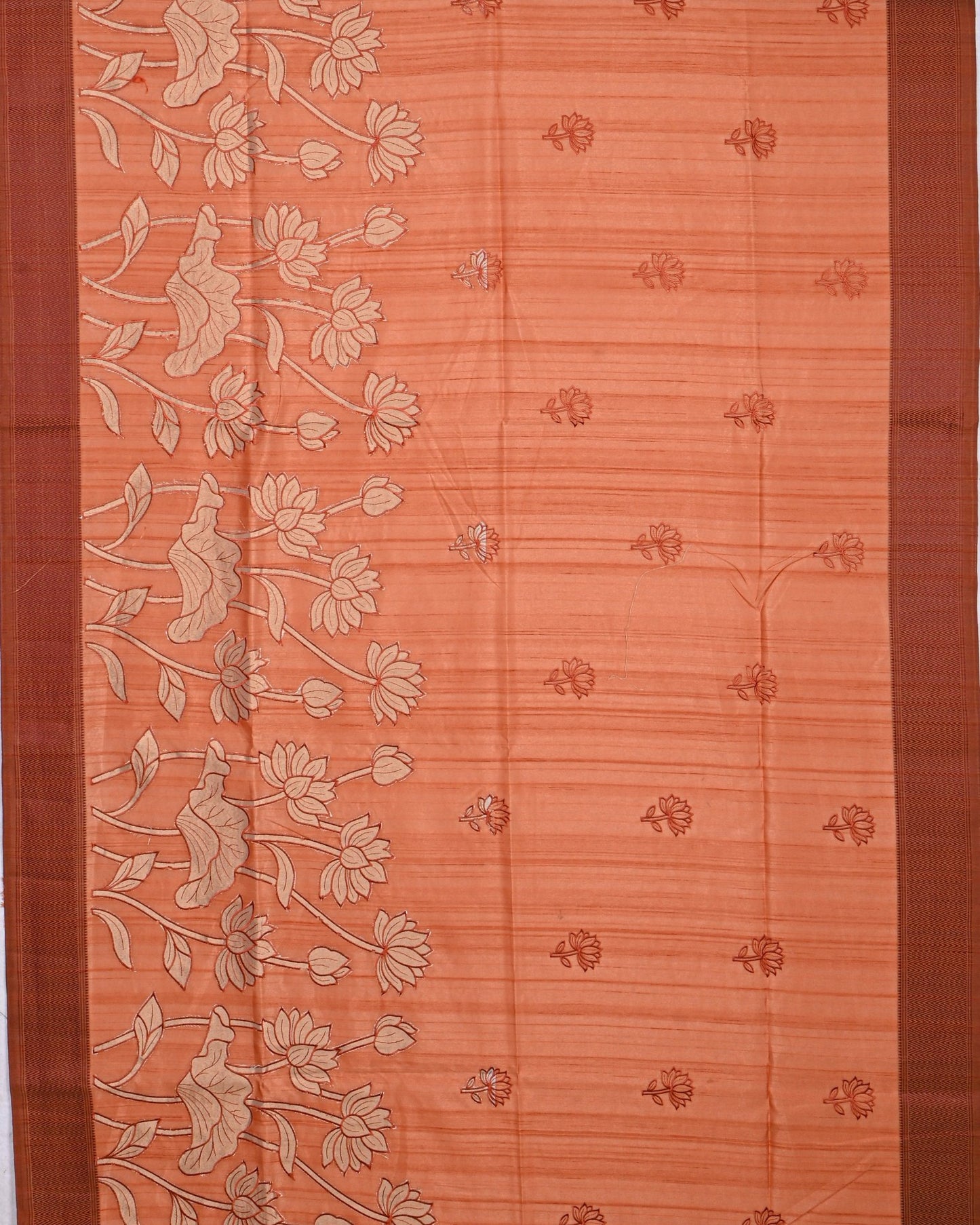 Orange color Silk Saree - Shop Vastram