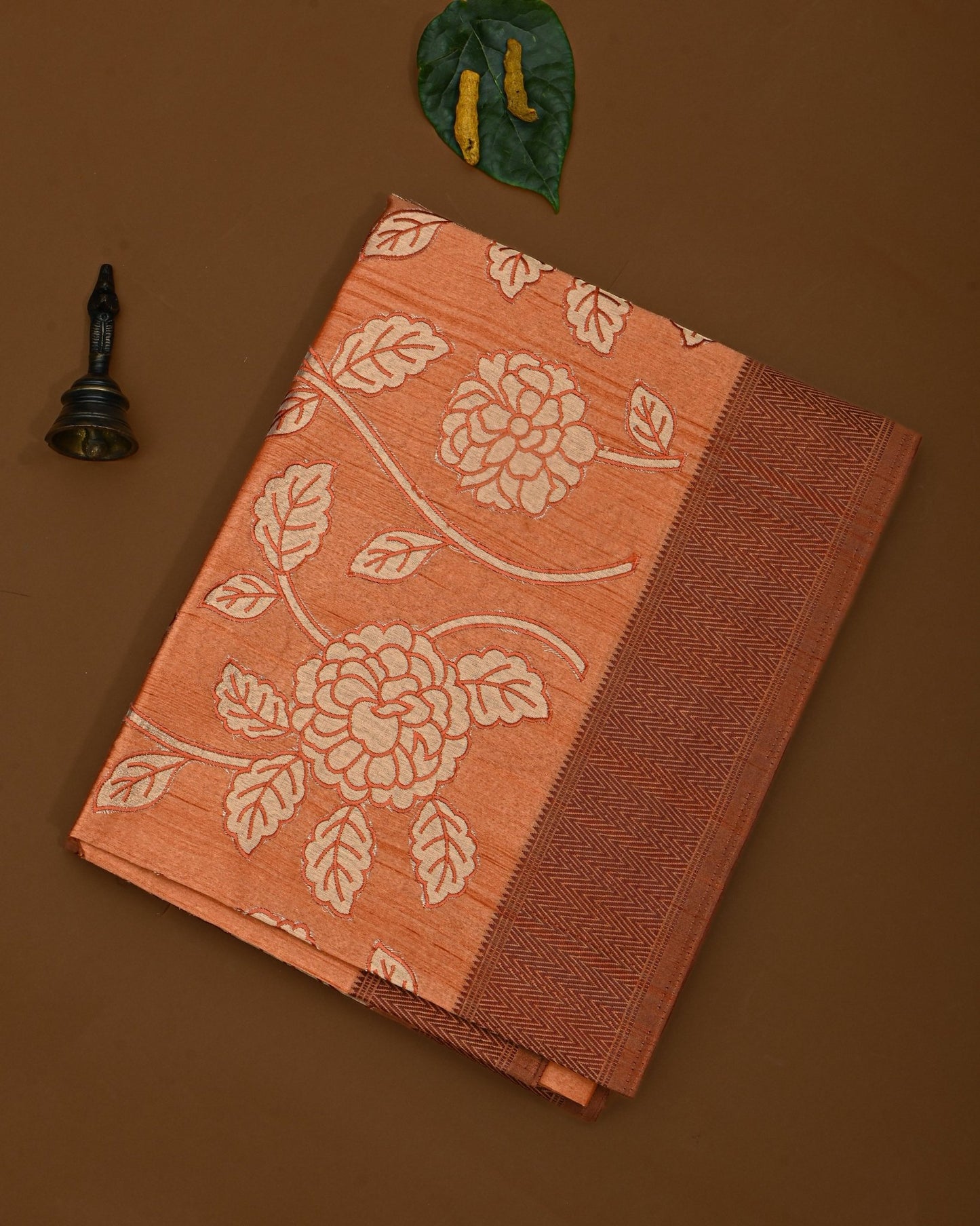 Orange color Silk Saree - Shop Vastram