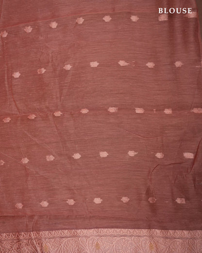Pastel Color Chanderi Saree - Shop Vastram