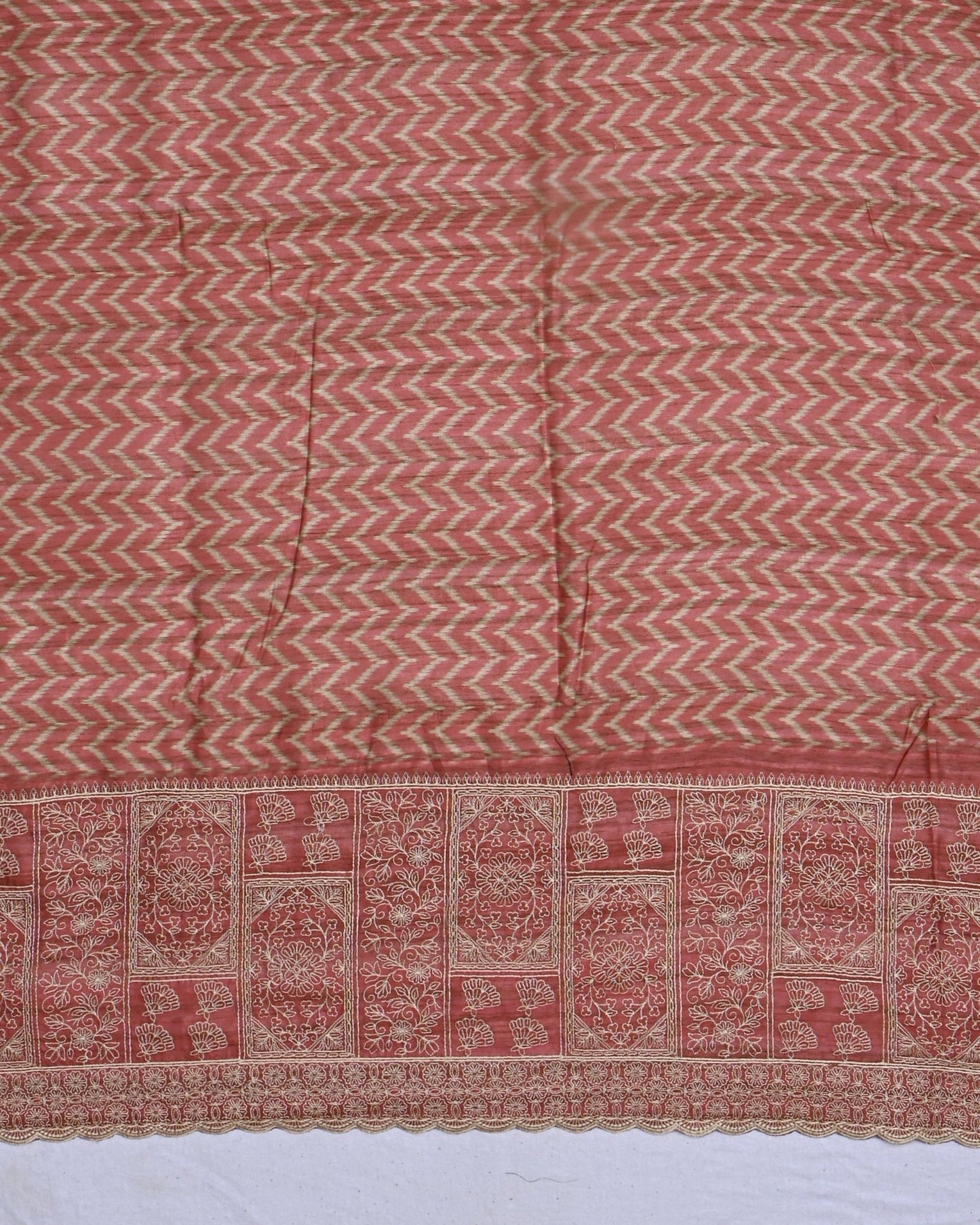Pastel color Dupion Saree - Shop Vastram