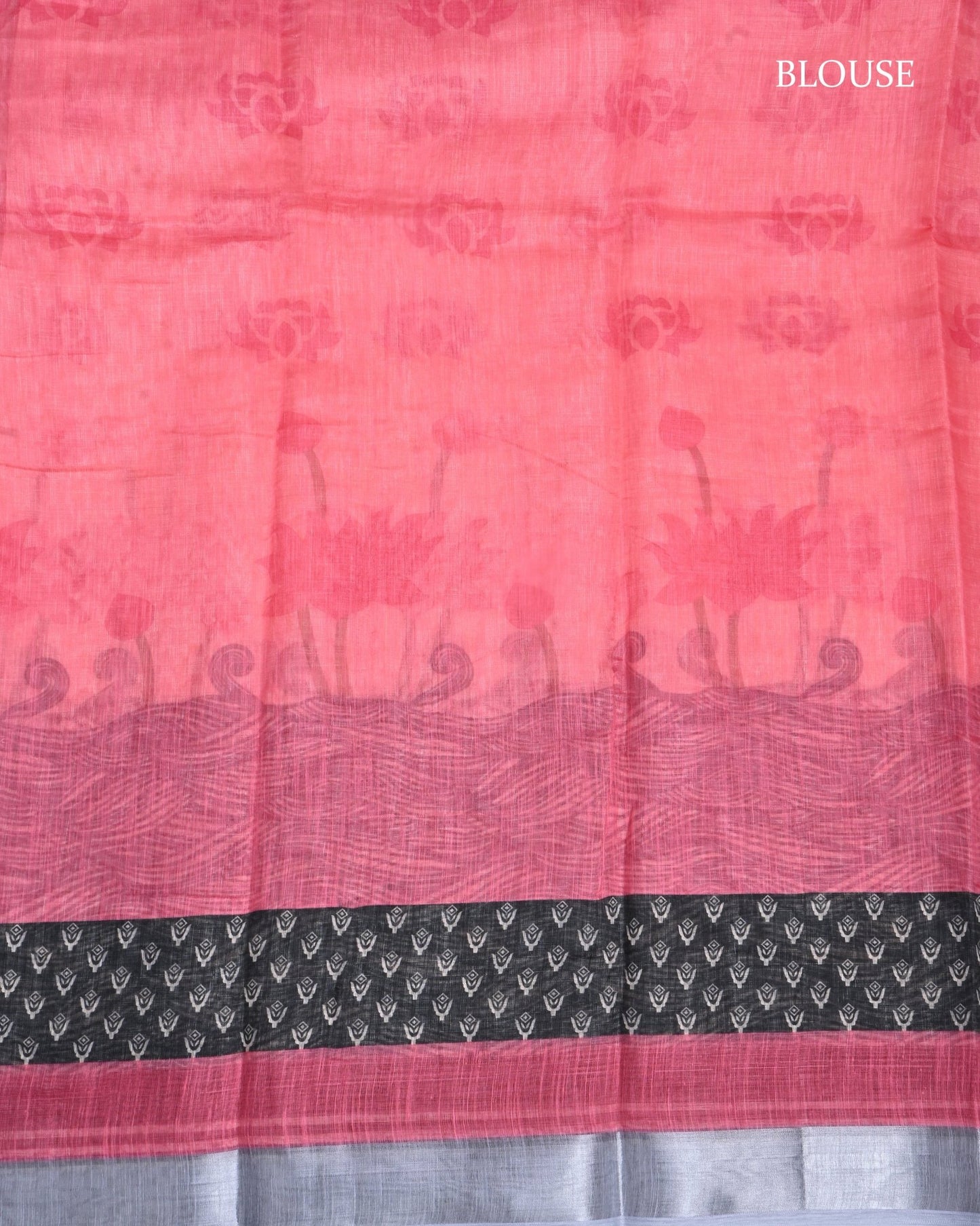Pastel Color Lenin Saree - Shop Vastram