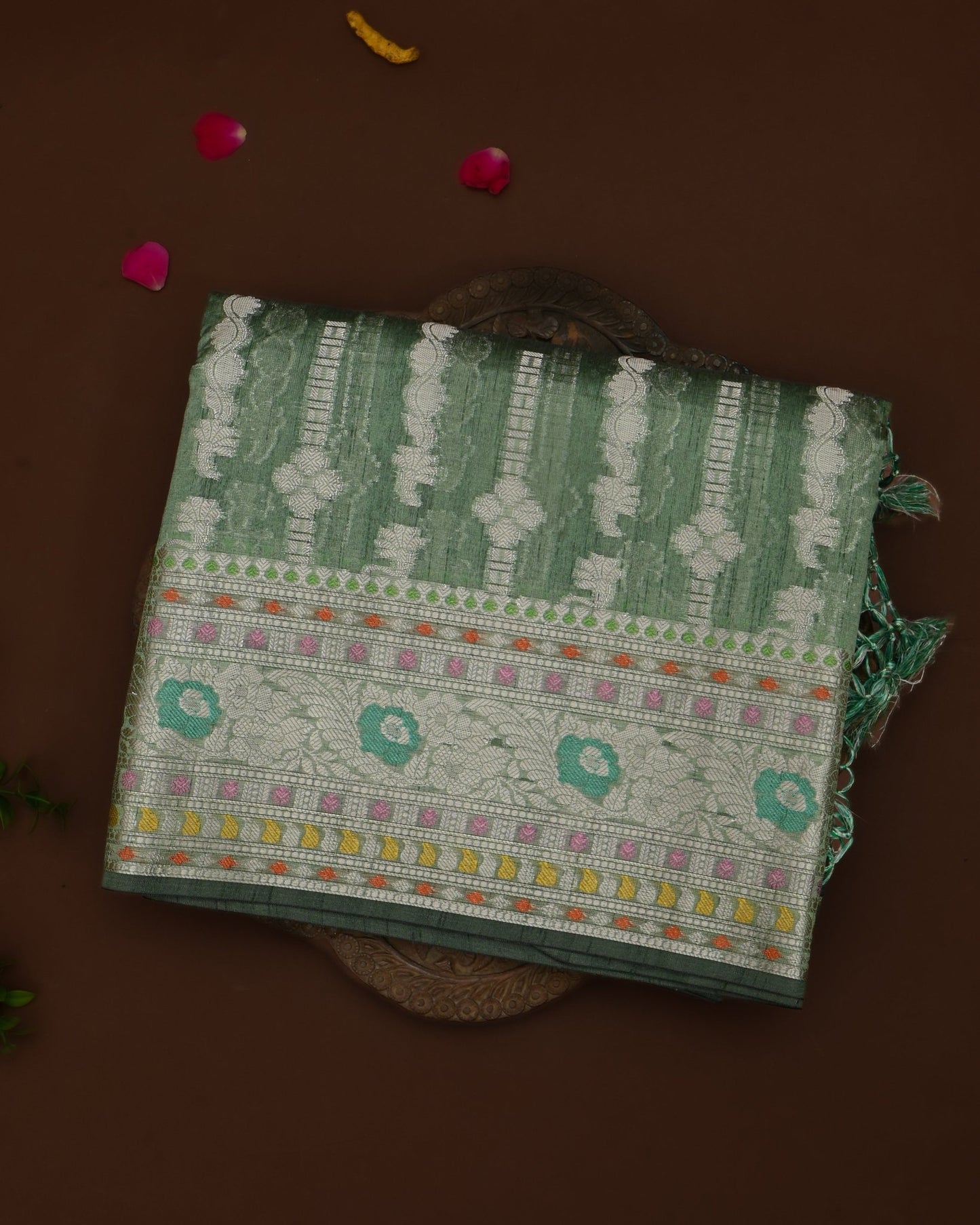 Pastel color Silk Saree - Shop Vastram