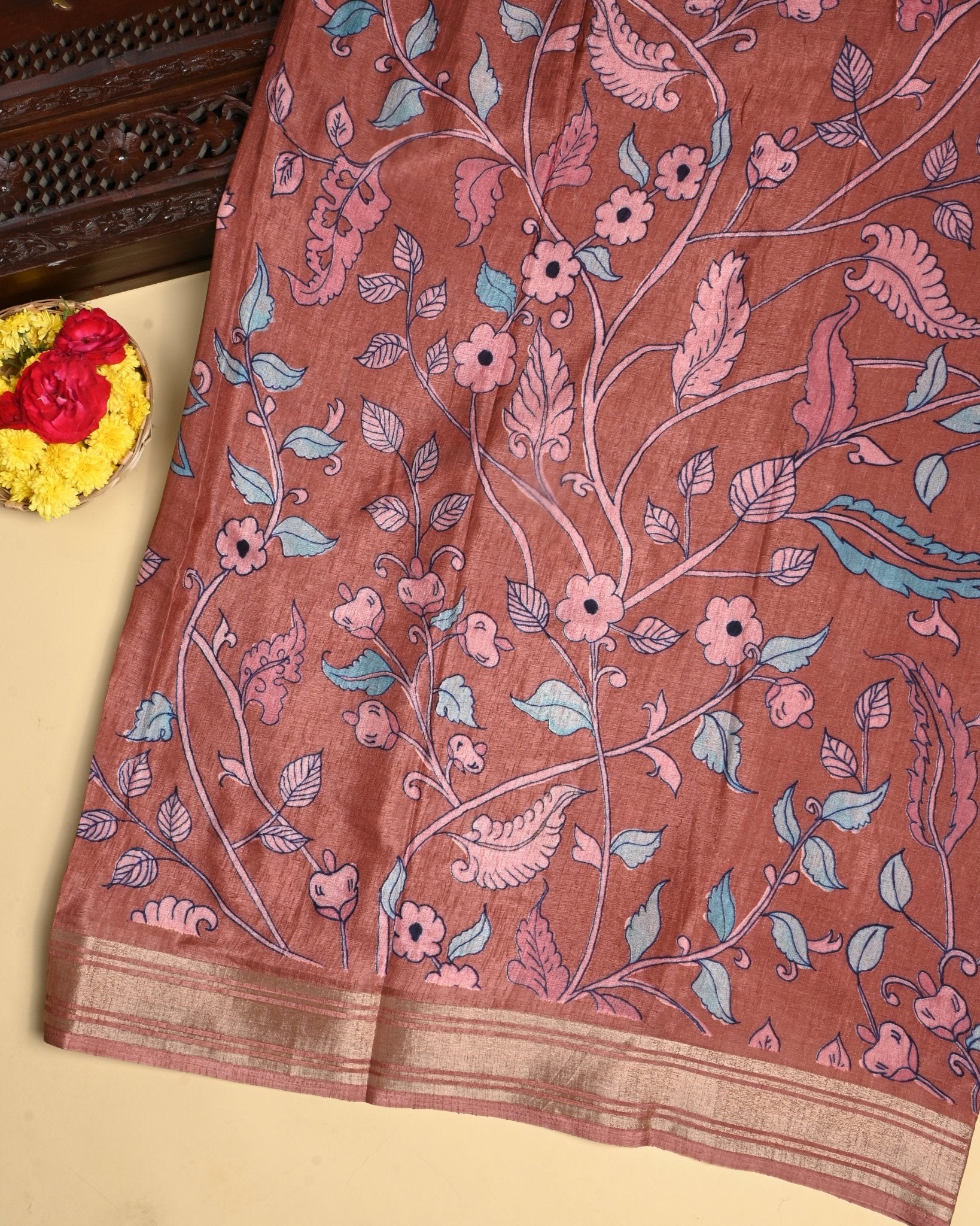 Pastel Color Silk Saree - Shop Vastram