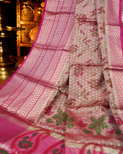 Pastel Color Silk Saree - Shop Vastram