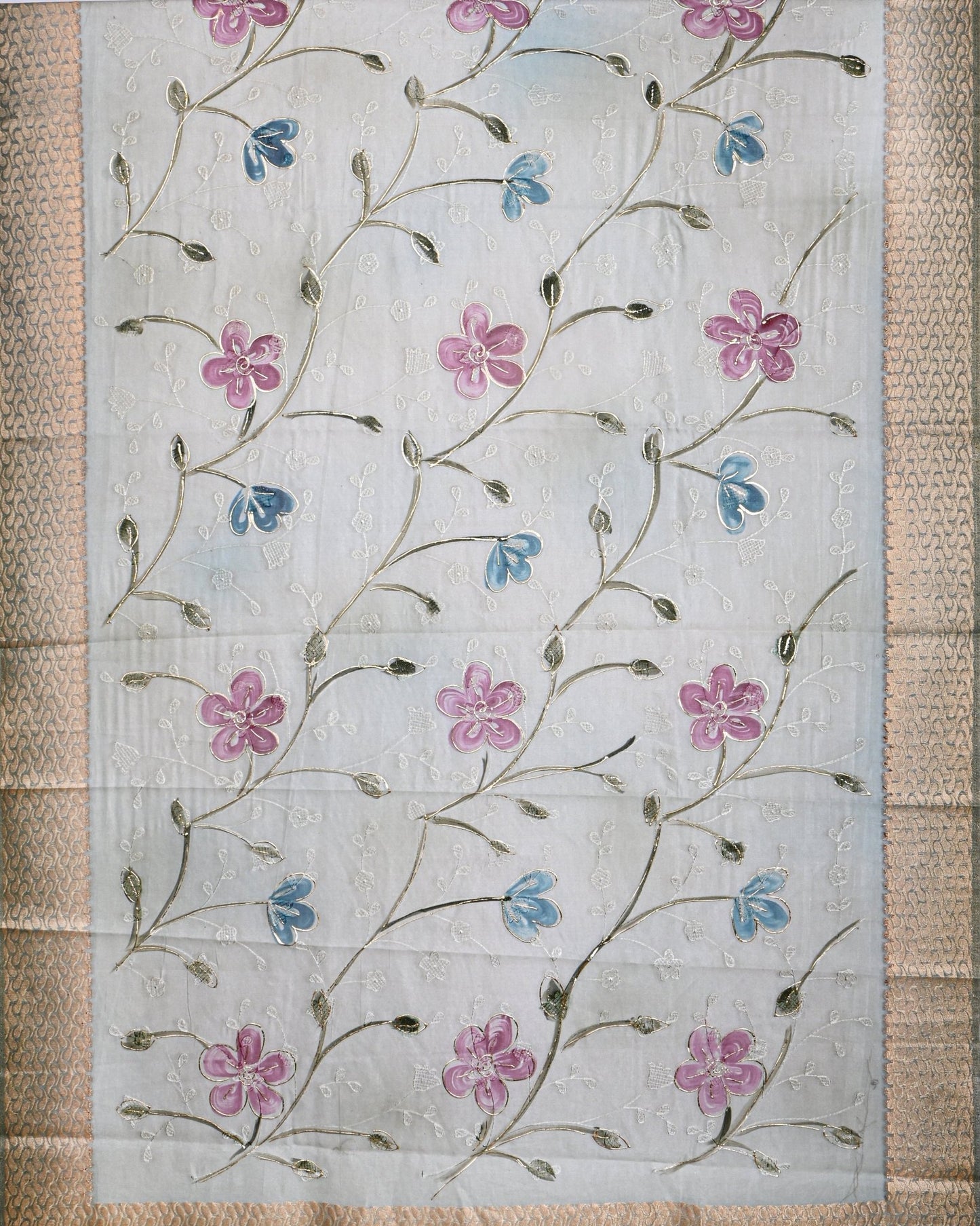 Pastel color Tissue Saree - Shop Vastram