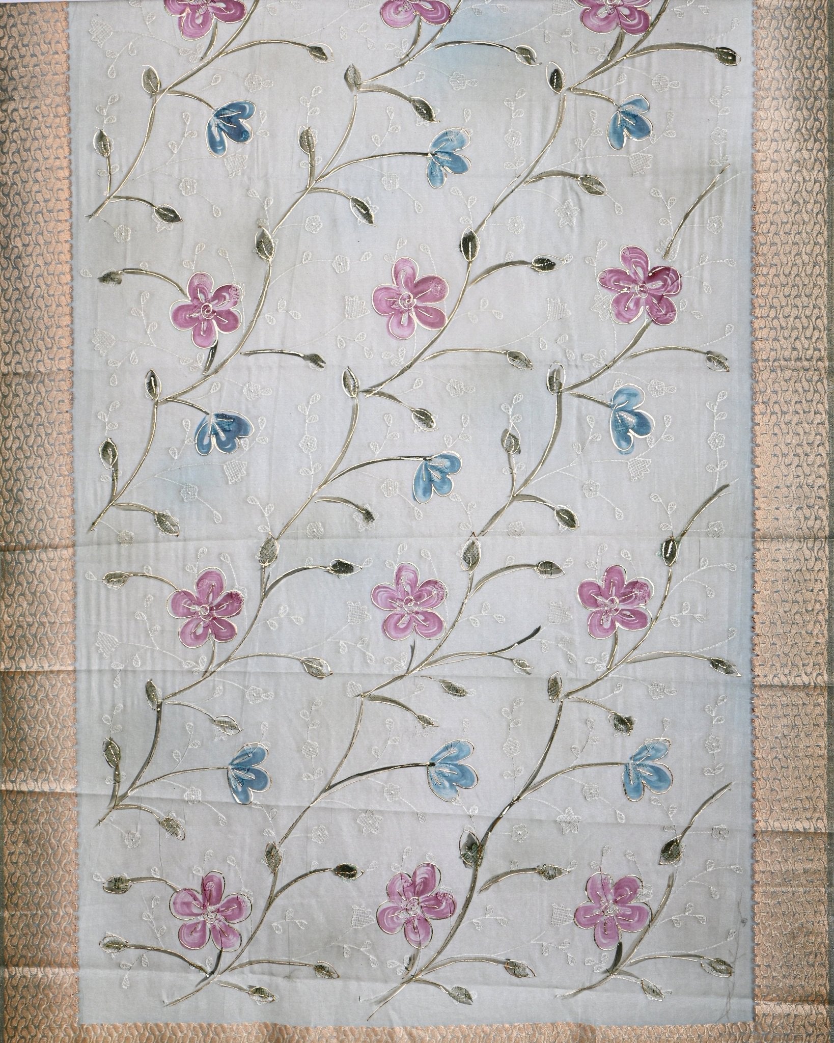 Pastel color Tissue Saree - Shop Vastram