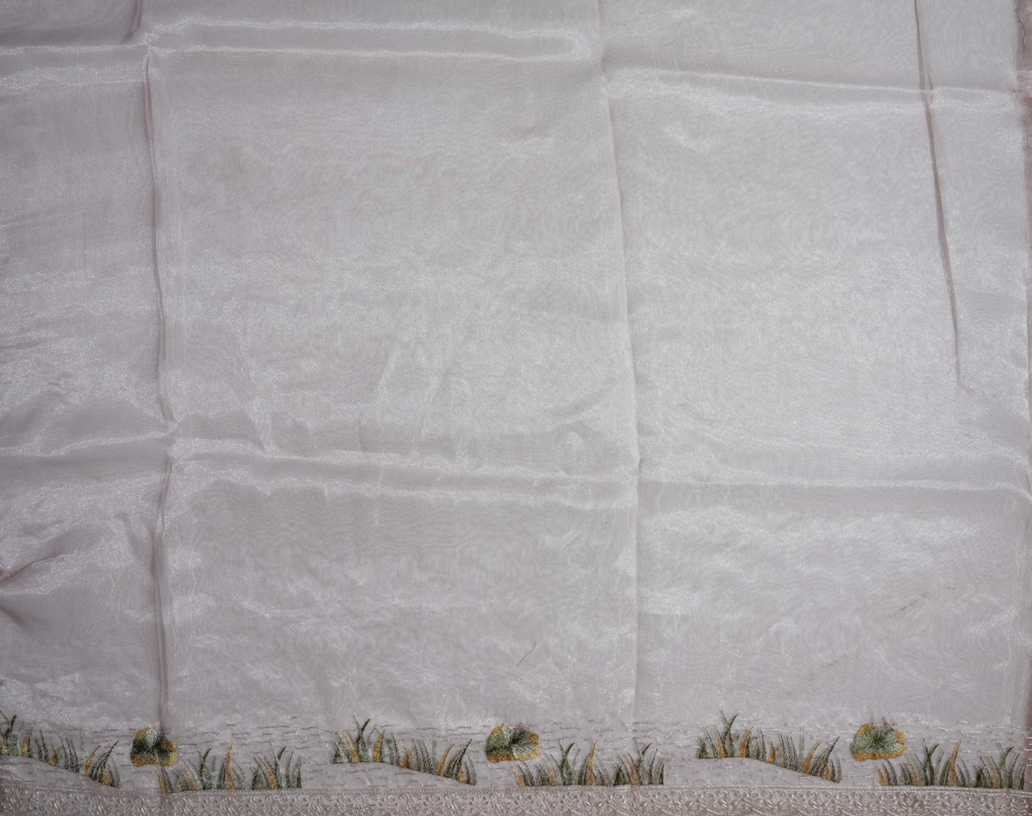 Pastel Embroidery Organza Saree - Shop Vastram