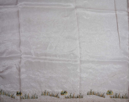 Pastel Embroidery Organza Saree - Shop Vastram