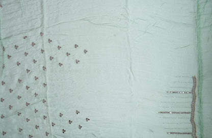 Pastel Embroidery Organza Saree - Shop Vastram
