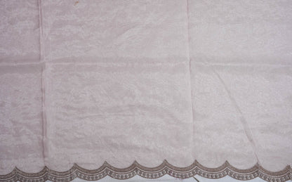 Pastel Embroidery Tissue Saree - Shop Vastram
