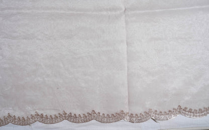 Pastel Embroidery Tissue Saree - Shop Vastram