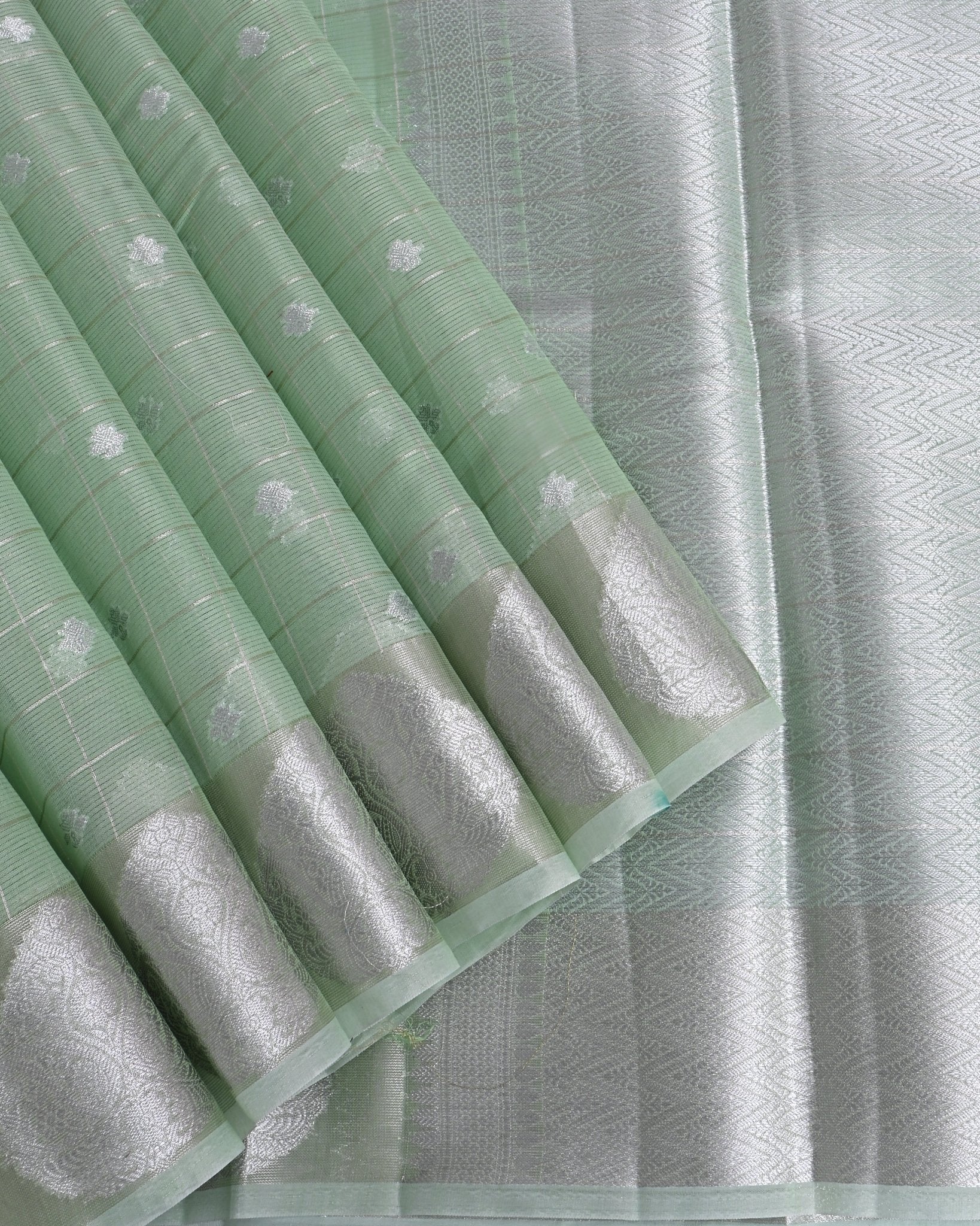 Pastel Organza Banarasi Saree - Shop Vastram