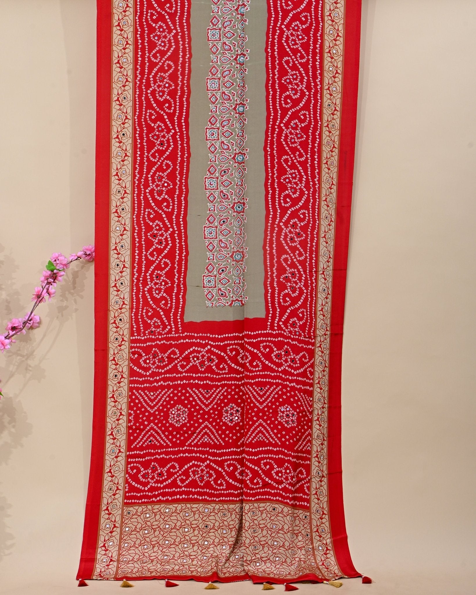 Pastel Silk Printed Saree - Shop Vastram