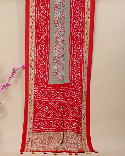 Pastel Silk Printed Saree - Shop Vastram