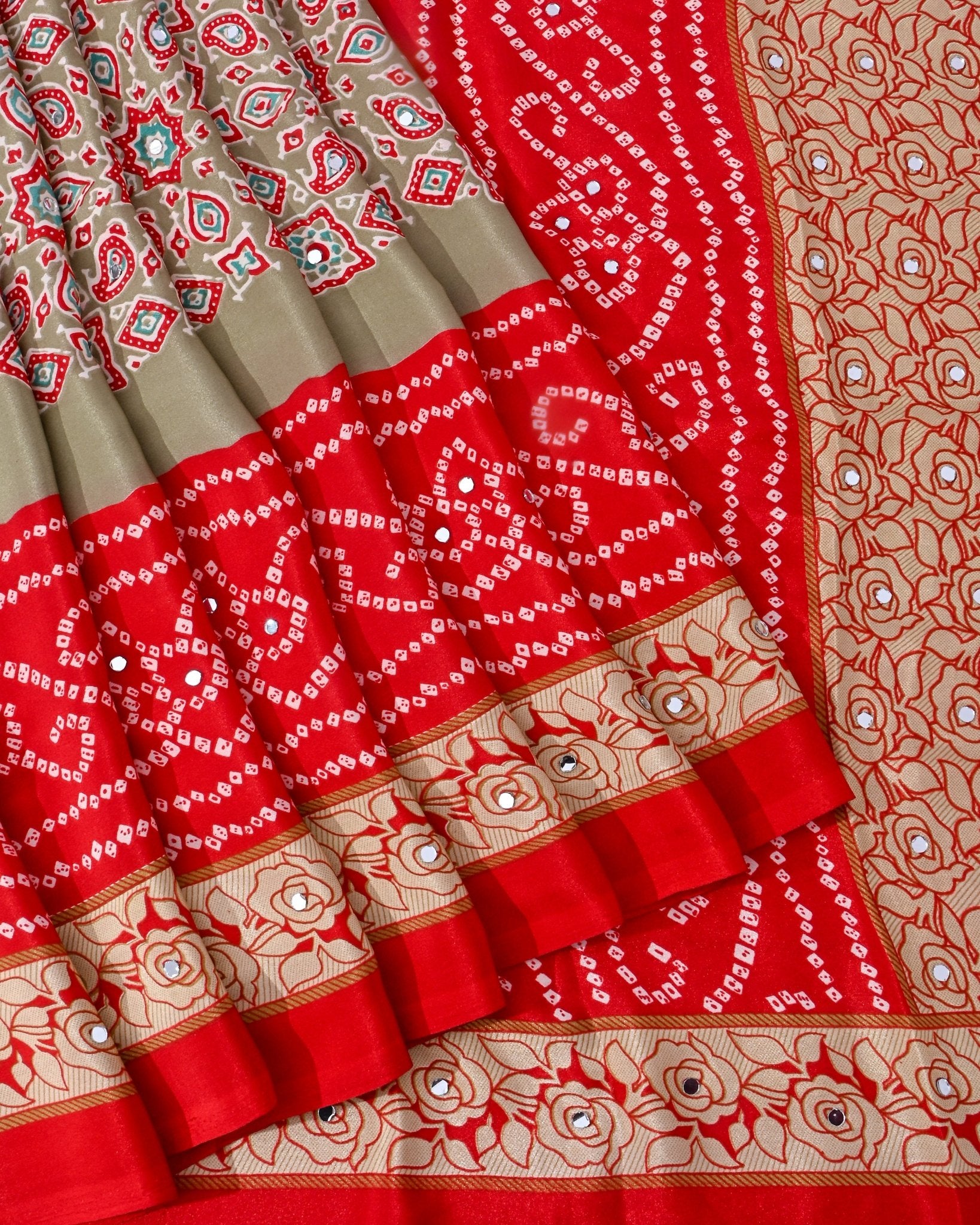 Pastel Silk Printed Saree - Shop Vastram