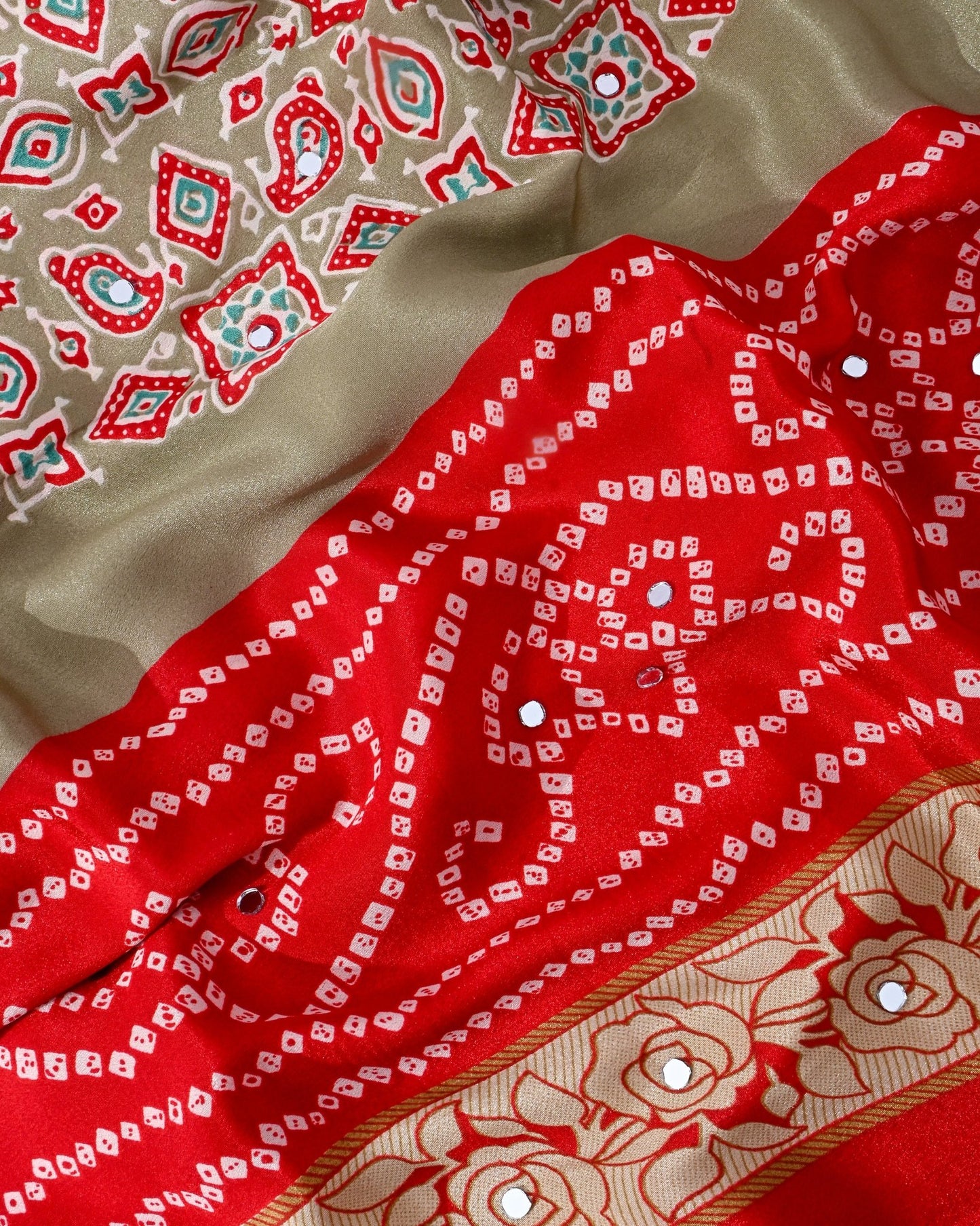 Pastel Silk Printed Saree - Shop Vastram