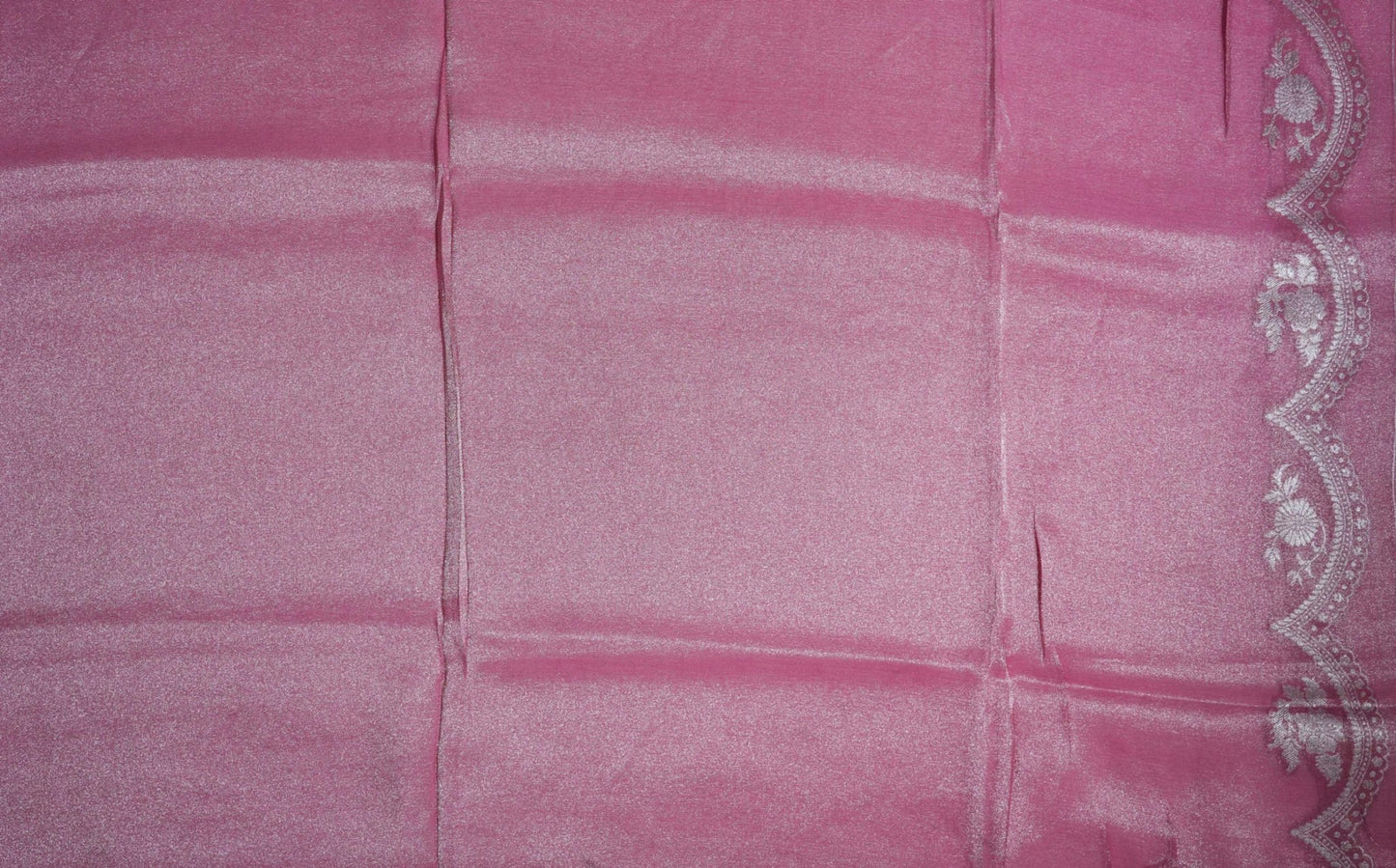 Pink Banarasi Tissue Saree - Shop Vastram