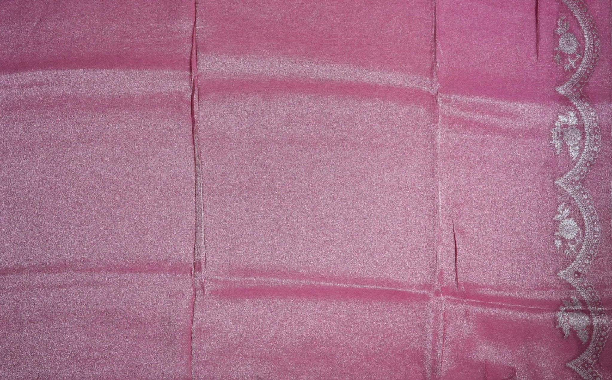 Pink Banarasi Tissue Saree - Shop Vastram