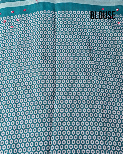 Pink Chanderi Embroidery Saree - Shop Vastram