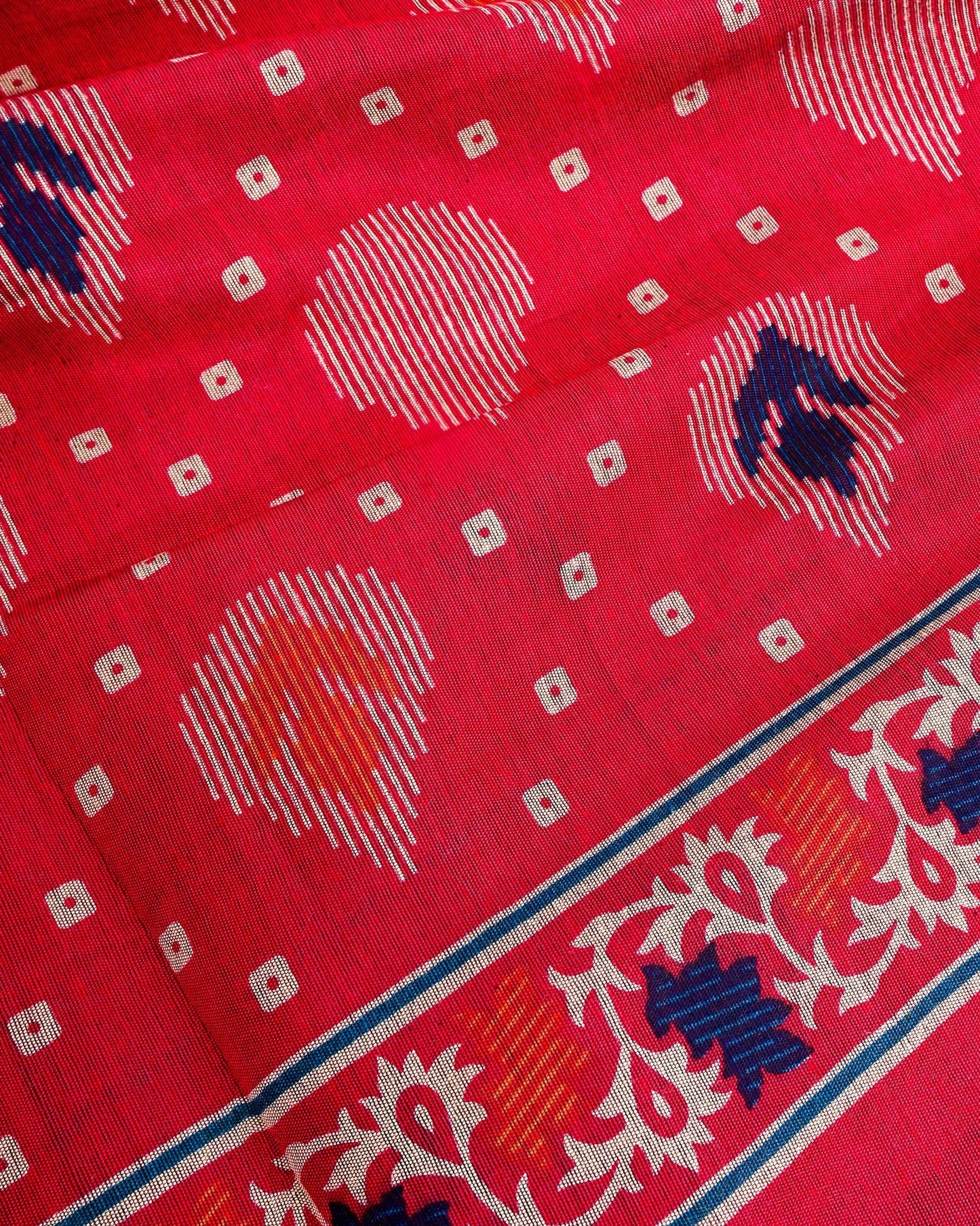 Pink Chanderi Printed Saree - Shop Vastram