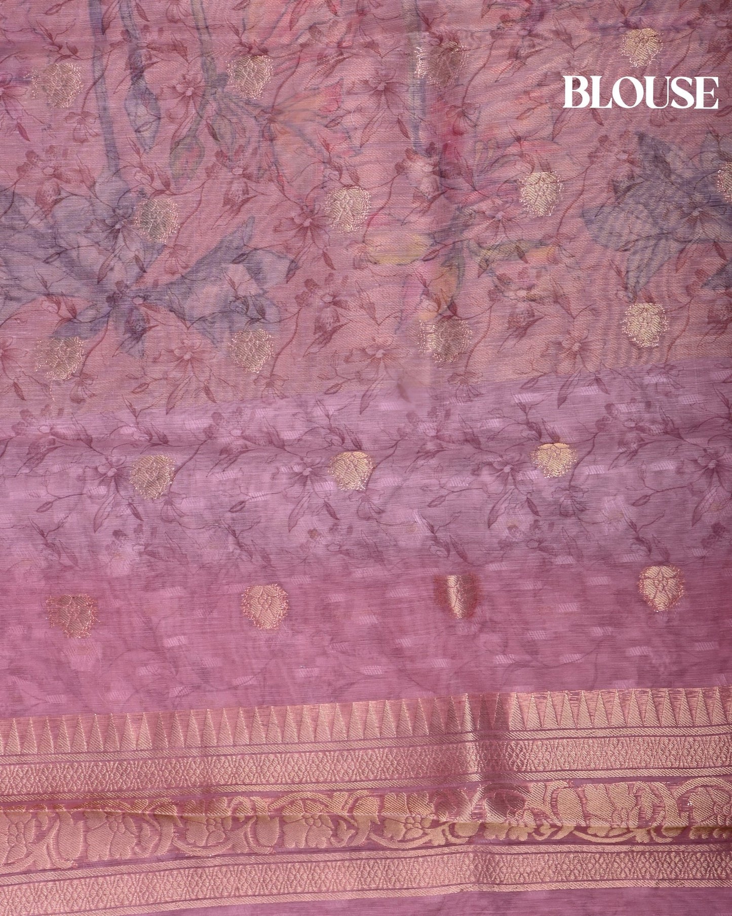 Pink Color Chanderi Saree - Shop Vastram