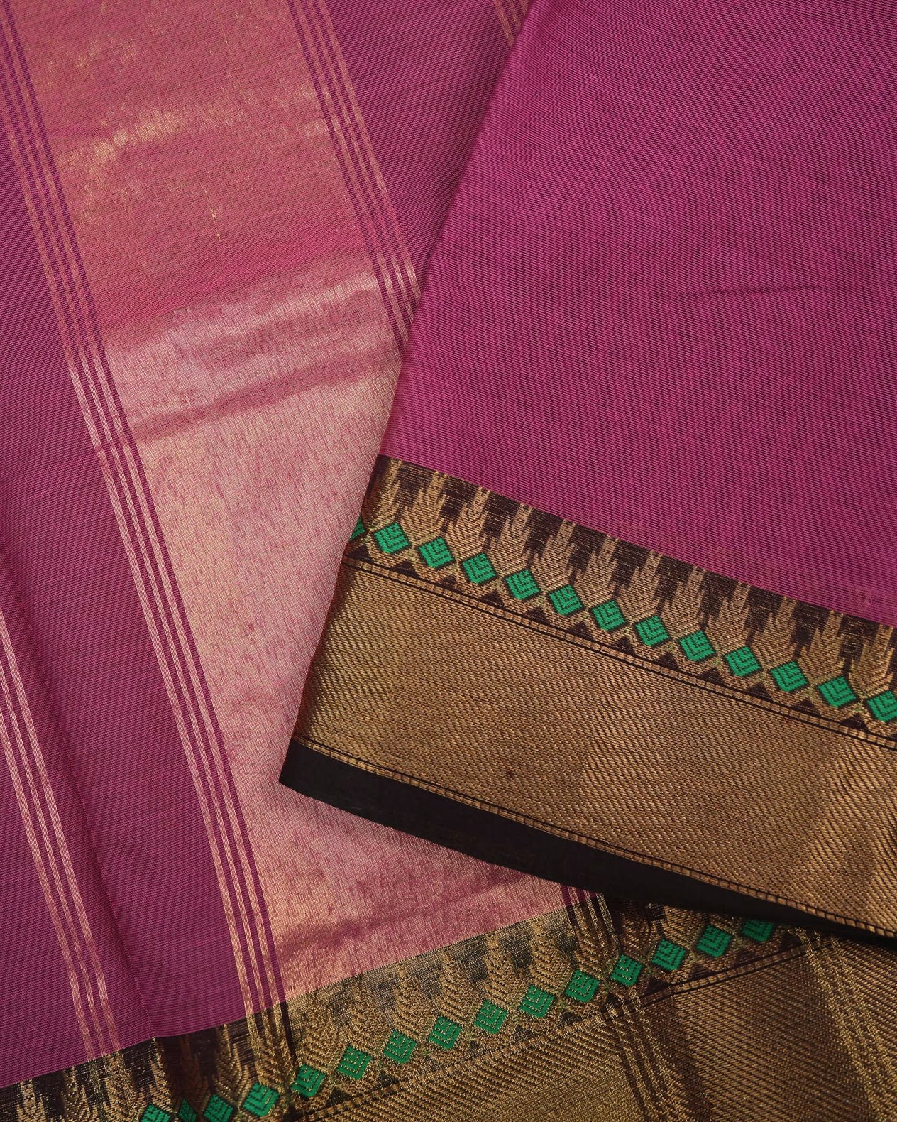Pink Color Cotton Saree - Shop Vastram