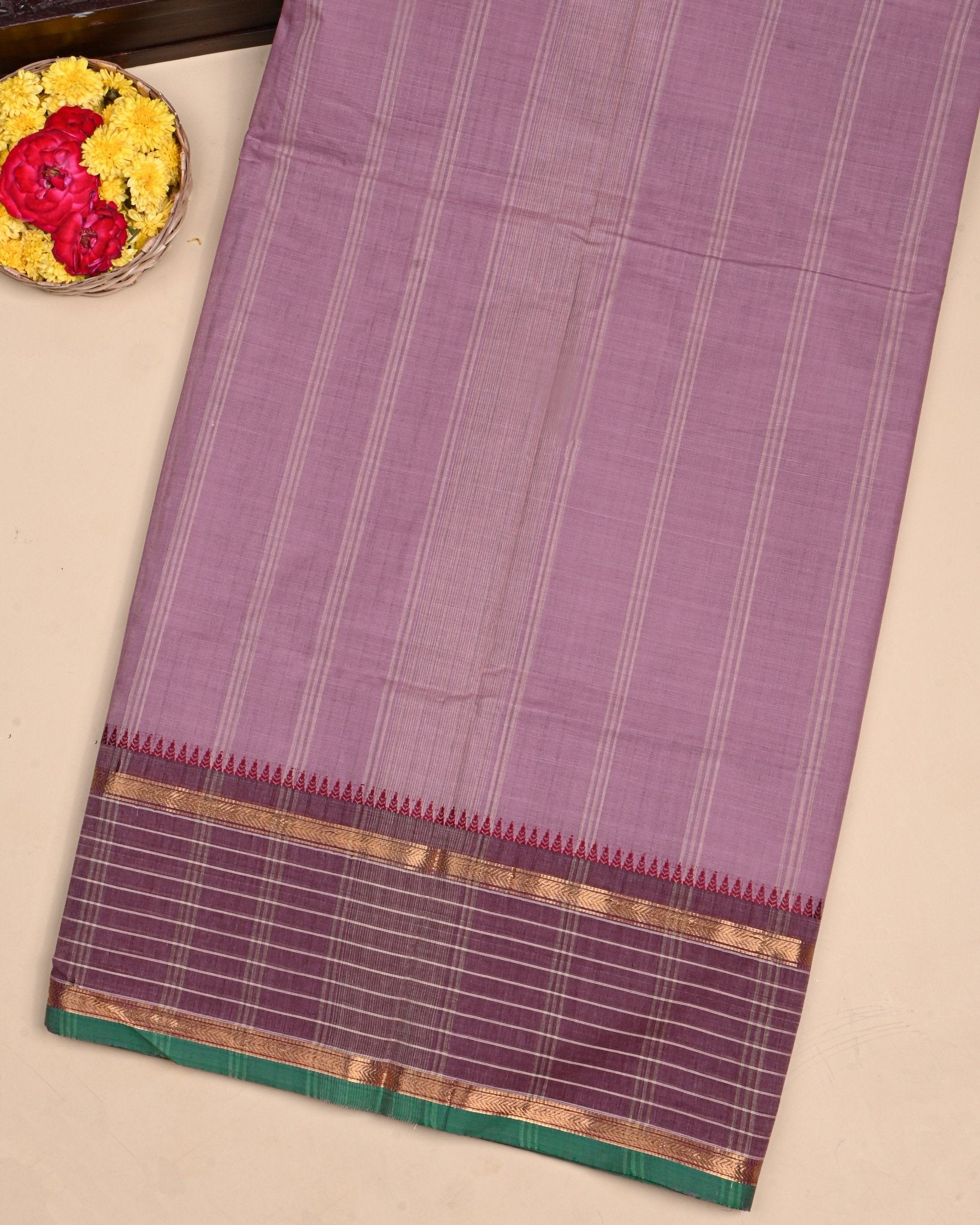 Pink Color Cotton Saree - Shop Vastram