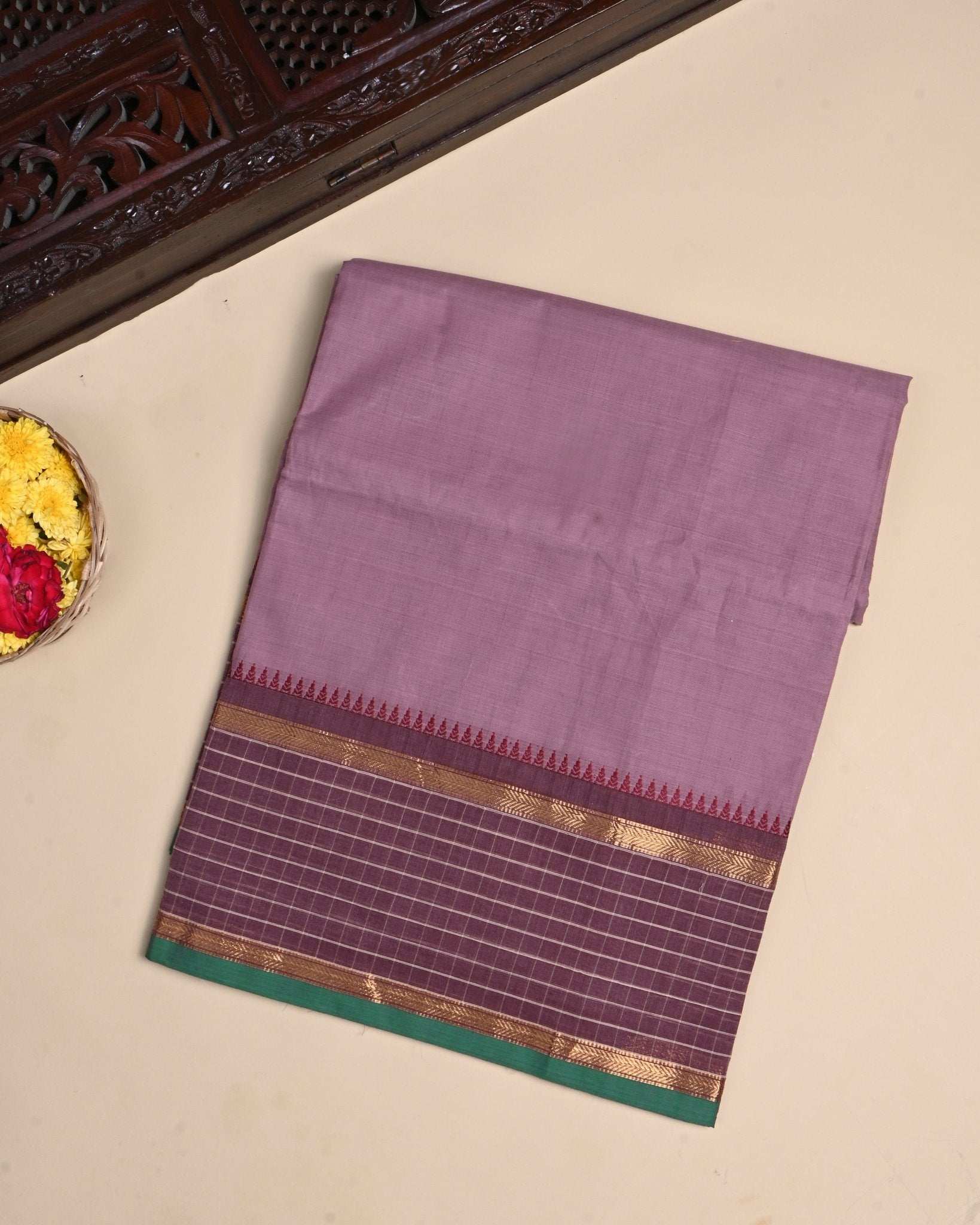 Pink Color Cotton Saree - Shop Vastram